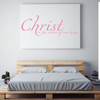 Christian Wall Decal - Christ is the Center of Our Home - Vinyl Decor for Bedroom, Living room and Family Room Decoration