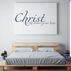 Christian Wall Decal - Christ is the Center of Our Home - Vinyl Decor for Bedroom, Living room and Family Room Decoration