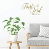 Christian Wall Decal - Trust In The Lord With All Your Heart - Vinyl Scripture And Religious Home Bathroom Decor - Church Decoration