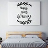 Christian Wall Decal Quote - Count Your Blessings - Vinyl Scripture And Religious Home Bathroom Decor - Church Decoration