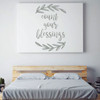 Christian Wall Decal Quote - Count Your Blessings - Vinyl Scripture And Religious Home Bathroom Decor - Church Decoration