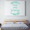 Christian Wall Decal Quote - Count Your Blessings - Vinyl Scripture And Religious Home Bathroom Decor - Church Decoration