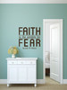 Christian Wall Decals - Faith Antidote For Fear Quote - Religious Home Decor Sticker
