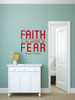 Christian Wall Decals - Faith Antidote For Fear Quote - Religious Home Decor Sticker