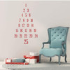 Christmas Countdown Tree Vinyl Decal