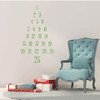 Christmas Countdown Tree Vinyl Decal