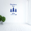 Christmas Tree Wall Decals - Christmas Tree Farm Sign - Holiday Vinyl Stickers For Living Room or Home Decor