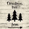 Christmas Tree Wall Decals - Christmas Tree Farm Sign - Holiday Vinyl Stickers For Living Room or Home Decor