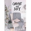 Christmas Wall Decal - Comfort And Joy - Holiday Vinyl Decor for Living Room or Home Decoration