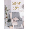 Christmas Wall Decal - Comfort And Joy - Holiday Vinyl Decor for Living Room or Home Decoration