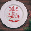 Christmas Wall Decal - Cookies for Santa Claus - Holiday Vinyl Decor for Living Room or Home Decoration