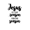 Christmas Wall Decal - Jesus is The Reason - Holiday Vinyl Stickers for Living Room, Family Room Decor or Home Decoration