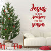 Christmas Wall Decal - Jesus is The Reason - Holiday Vinyl Stickers for Living Room, Family Room Decor or Home Decoration