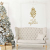 Christmas Wall Decal - Under The Mistletoe - Holiday Vinyl Decor for Living Room or Home Decoration