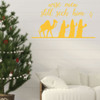 Christmas Wall Decal - Wise Men Still Seek Him - Holiday Vinyl Decoration for Living Room or Home Decor