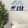 Christmas Wall Decal - Wise Men Still Seek Him - Holiday Vinyl Decoration for Living Room or Home Decor