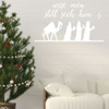 Christmas Wall Decal - Wise Men Still Seek Him - Holiday Vinyl Decoration for Living Room or Home Decor