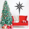 Christmas Wall Decal - Wise Men Still Seek Him With Star Design - Holiday Vinyl Stickers for Living Room, Family Room Decor or Home Decoration