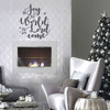 Christmas Wall Decals - Joy To The World - Holiday Vinyl Stickers For Living Room or Home Decor - Farmhouse Decoration