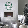Christmas Wall Decals - Joy To The World - Holiday Vinyl Stickers For Living Room or Home Decor - Farmhouse Decoration