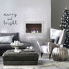 Christmas Wall Decals - Merry And Bright - Holiday Vinyl Stickers For Living Room or Home Decor