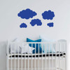 Clouds Silhouette Wall Decal - Vinyl Sticker Decorations for Home, Nursery, Kids Room, Bedroom or Living Room Decor