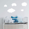 Clouds Silhouette Wall Decal - Vinyl Sticker Decorations for Home, Nursery, Kids Room, Bedroom or Living Room Decor