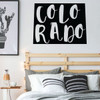 Colorado Wall Decal - State Silhouette Vinyl Art for Home Decor, Living Room or Family Room Decoration