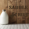 Cowboy Wall Decals "If You Climb Into The Saddle " With Cowboy & Horse Vinyl Home Wall Decor