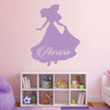 Custom Name Princess Aurora Personalized Vinyl Wall Sticker