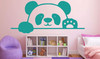 Animal Lover Gifts | Panda Vinyl Wall Decal For Home Decor or Fun Sticker for Laptop or Water Bottle | Small, Large, Extra Large