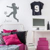 Girls Soccer Player Wall Decal