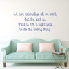 Motivational Vinyl Wall Quote Not a Right Way to do the Wrong Thing