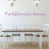 Dining Room Wall Decal - Our Kitchen Is For Dancing - Farmhouse Vinyl Sticker Decoration for Home or Kitchen Decor