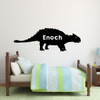 Dinosaur Bedroom Vinyl Decals - Personalized Ankylosaurus for Children Room Decor, Children's Playrooms, School Vinyl Decoration, Wall Decals