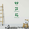 Dinosaur Wall Decal for Kids - Stegosaurus, T Rex, Triceratops Foot Prints - Vinyl Sticker Decoration for Children's Room Playroom, Preschool or Classroom Decor
