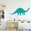 Dinosaur Wall Decals - Brontosaurus - Personalized Dinosaur Wall Art - Dinosaur Vinyl Wall Decals For Children's Room Decoration - Playroom Decor - Preschool Classroom Wall Decor