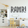 Dinosaur Wall Decor - RAWR! Decal - Vinyl Wall For Boys Room Or Playroom Decoration