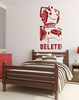 Doctor Who Cyberman - Villain Cold-Hearted Cyborg With Battle Cry "Delete" Whovian Gift Idea Vinyl Wall Decal For the Home