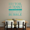 Double Double Toil and Trouble Fire Burn and Cauldron Bubble - Vinyl Wall Decal, Halloween Decorations, Witches Brew, All Hallows Eve, Witch Cauldron