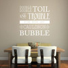 Double Double Toil and Trouble Fire Burn and Cauldron Bubble - Vinyl Wall Decal, Halloween Decorations, Witches Brew, All Hallows Eve, Witch Cauldron