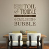 Double Double Toil and Trouble Fire Burn and Cauldron Bubble - Vinyl Wall Decal, Halloween Decorations, Witches Brew, All Hallows Eve, Witch Cauldron