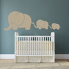 Elephant Wall Decals - Twin Baby Nursery Decor Sticker, Decoration for Kids Room, Playroom, Jungle Theme Bedroom