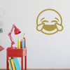 Emoji Wall Decal - Laughing Crying - Personalized Vinyl Art Decorations for Teens, Boys or Girl's Bedroom, Playroom or Home Decor