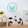Emoji Wall Decal - Laughing Tongue Out - Personalized Vinyl Decorations for Boys or Girl's Bedroom, Playroom Decor