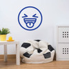 Emoji Wall Decal - Laughing Tongue Out - Personalized Vinyl Decorations for Boys or Girl's Bedroom, Playroom Decor