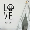 Emoji Wall Decal - Love - Vinyl Decorations for Boys or Girl's Bedroom, Playroom or Nursery Decor