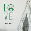 Emoji Wall Decal - Love - Vinyl Decorations for Boys or Girl's Bedroom, Playroom or Nursery Decor