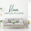 Encouraging Wall Decor Quote 'Bloom Where You Are Planted'