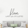 Encouraging Wall Decor Quote 'Bloom Where You Are Planted'